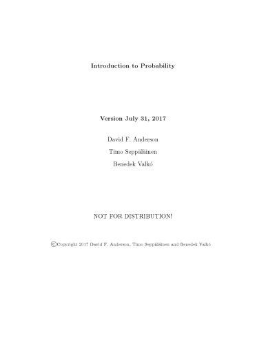 Introduction to Probability