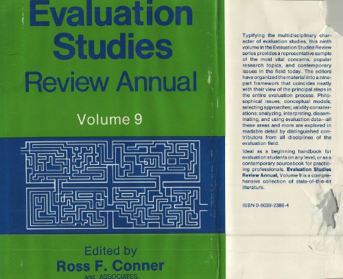 Evaluation Studies Review Annual: Volume 9