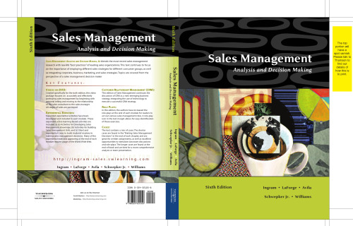 Sales Management: Analysis and Decision Making