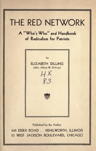 The Red Network by Elizabeth Dilling - A 