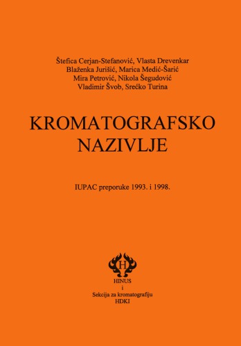 KROMATOGRAFSKO NAZIVLJE - IUPAC preporuke 1993. i 1998.