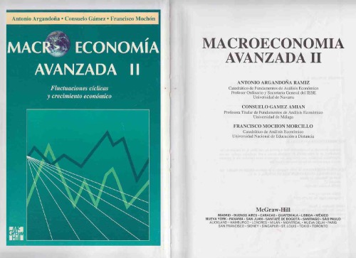 Macroeconomía avanzada II. Fluctuaciones cíclicas y crecimiento económico