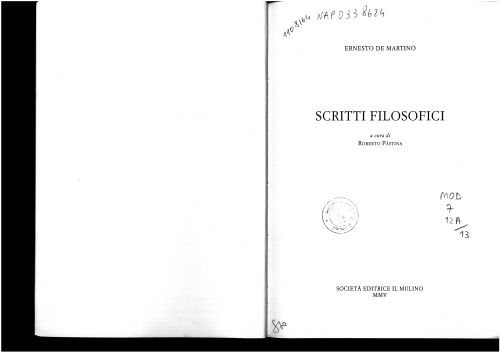 Scritti filosofici