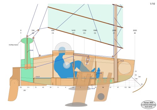 TenTen 305 Around in Ten Boat Yacht Plan Plans