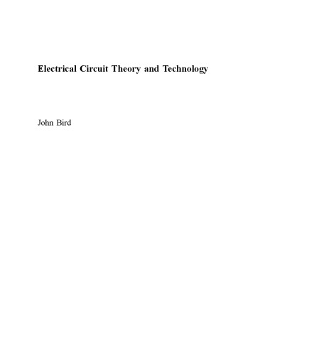 Electrical Circuit Theory and Technology