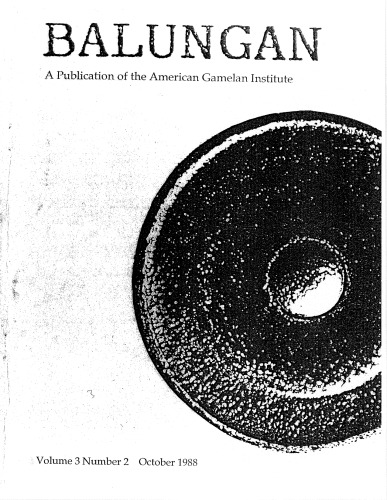 Balungan Gamelan Journal