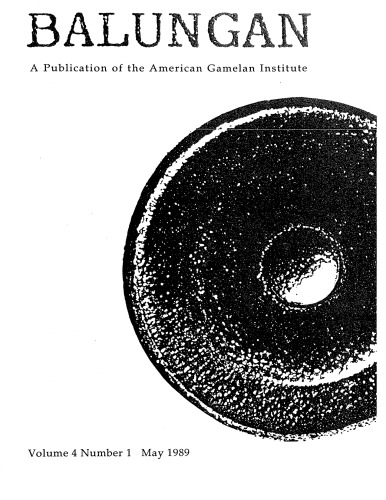 Balungan Gamelan Journal