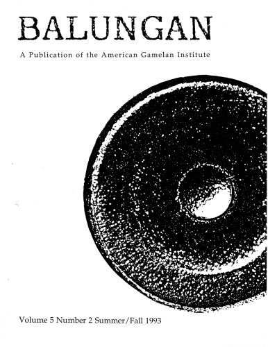 Balungan Gamelan Journal