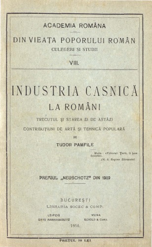 Industria casnica la romani