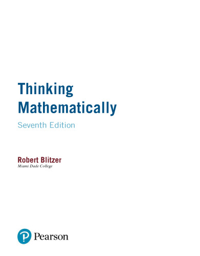 Thinking Mathematically