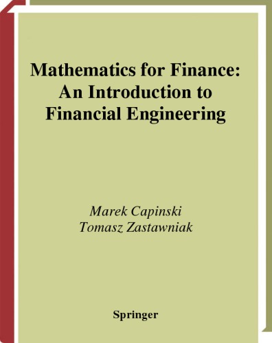 Mathematics for Finance an introduction to Financial Engineering