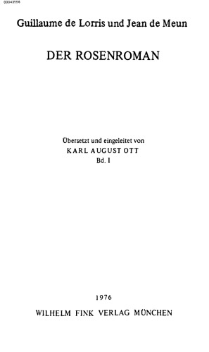 Roman de la Rose, Der Rosenroman