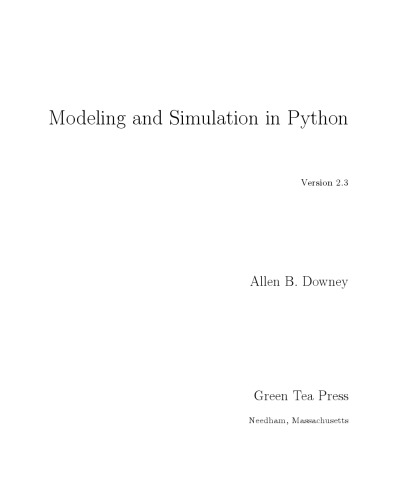 Modeling and Simulation in Python (version 2.3)