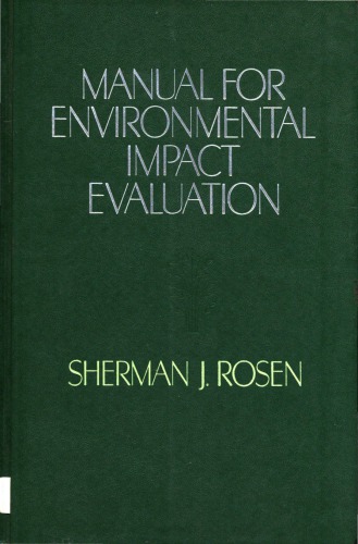 Manual for environmental impact evaluation