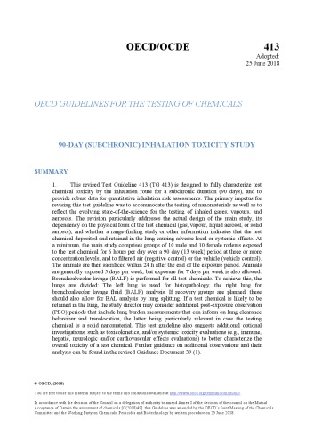 Subchronic inhalation toxicity : 90-day study
