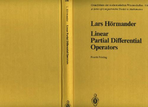 Linear Partial Differential Operators. ()