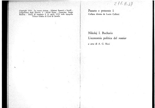 L’economia politica del rentier