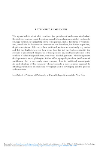 Rethinking Punishment