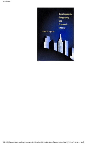 Development, geography, and economic theory