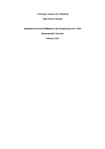 A Strategic Analysis of Al Shabaab