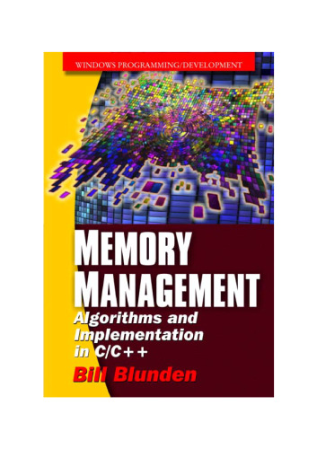 Memory management: Algorithms and implementation in C/C++