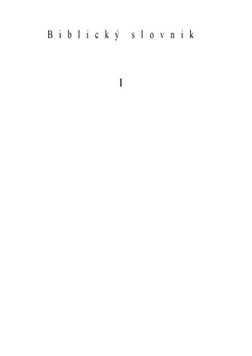 Biblický slovník