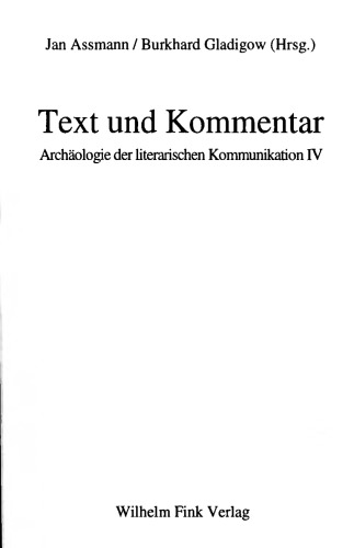 Text und Kommentar