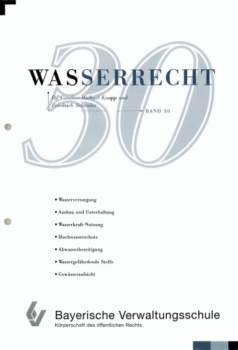 Wasserrecht : Band 30