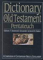 Dictionary of the Old Testament.