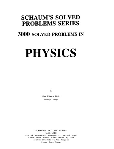 3000 solved problems in physcis