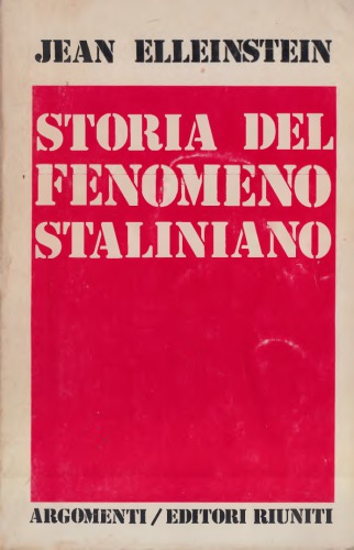 Storia del fenomeno staliniano