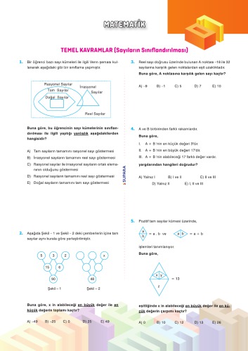 Supara TYT Matematik Test Takımı 2018-19