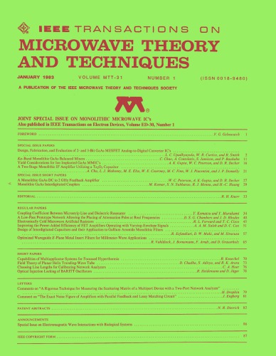 IEEE MTT-V031-I01 (1983-01)