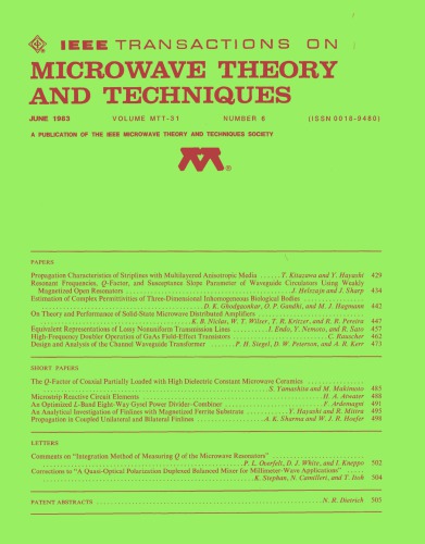IEEE MTT-V031-I06 (1983-06)