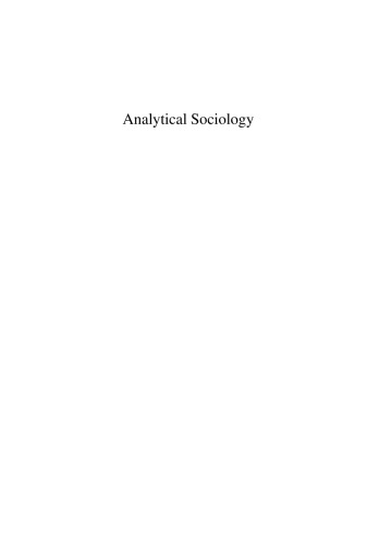 Analytical Sociology: Actions and Networks