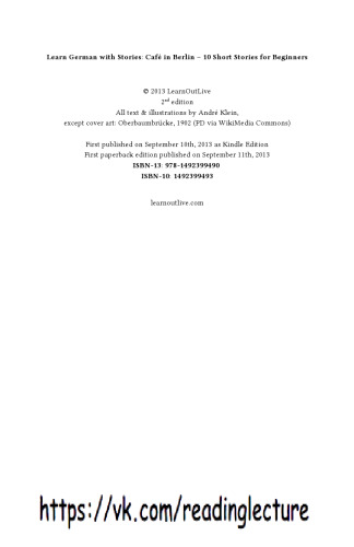 Learn German with Stories: Café in Berlin - 10 Short Stories for Beginners