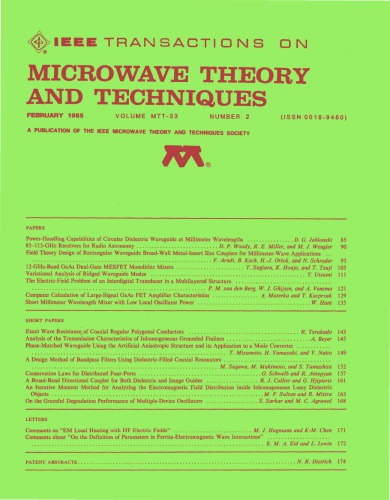IEEE MTT-V033-I02 (1985-02)