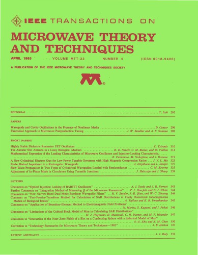 IEEE MTT-V033-I04 (1985-04)