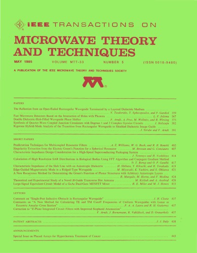 IEEE MTT-V033-I05 (1985-05)