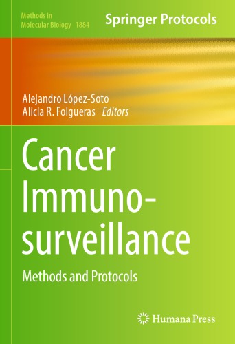 Cancer Immunosurveillance: Methods and Protocols