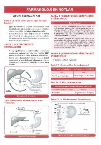 Farmakoloji Ek Not