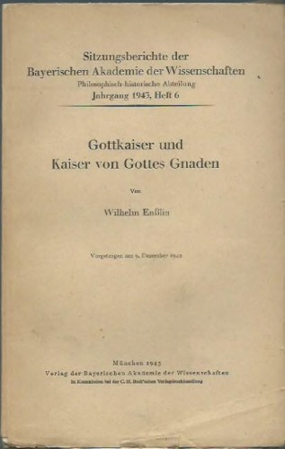 Gottkaiser und Kaiser von Gottes Gnaden