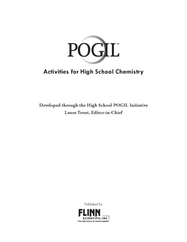 POGIL Activities for High School Chemistry