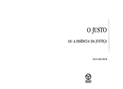O Justo ou a essência da justiça