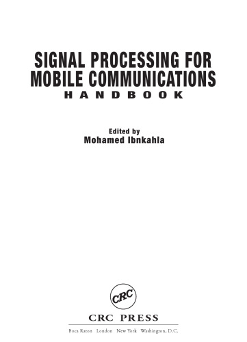 Signal Processing for Mobile Communications Handbook