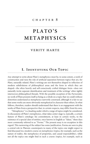 Plato’s Metaphysics [Article from The Oxford Handbook of Plato]