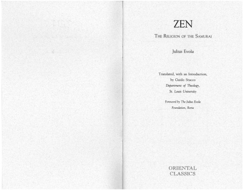 Zen: The Religion of the Samurai