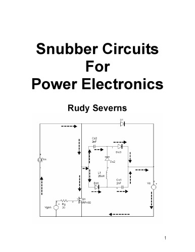 Snubber circuits for power electronics