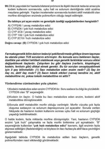 Farmakoloji Tus Deneme Soruları ve Açıklamalı Cevapları