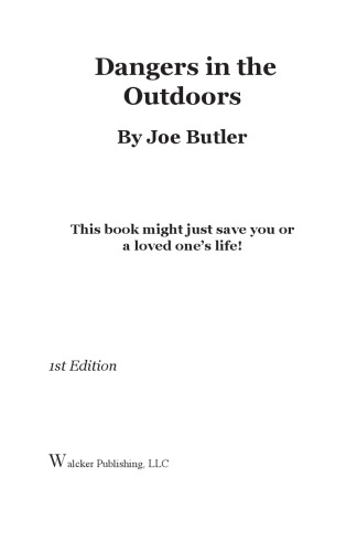 Dangers in the Outdoors